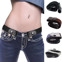mens belt womens belt unisex invisible belt buckle free elastic belt stretch waist strap simple slim waistband for jean pants
