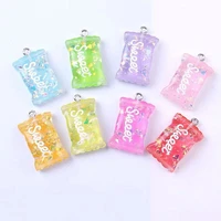 sweet candy resin accessories charms pendants handmade jewelry diy earring necklace keychain