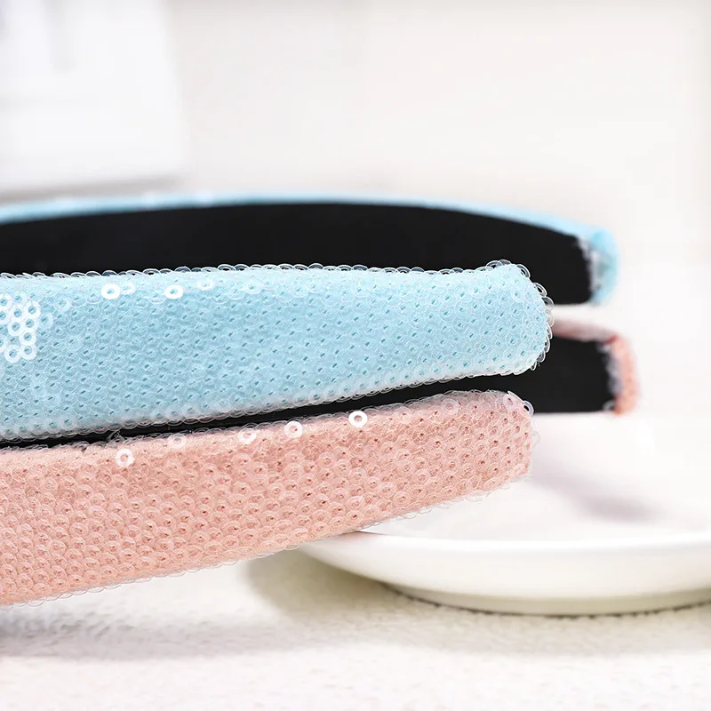

Sparkly Sequins Hairbands Sponge Padded Headband Women Girls Hair Accessories Headbands