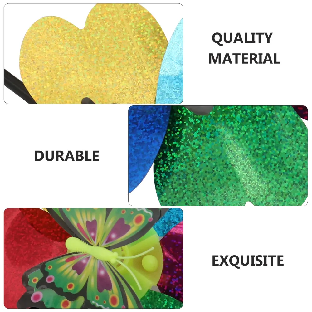 

5Pcs Garden Windmill Toys Children Pinwheel Plaything Cartoon Windmills