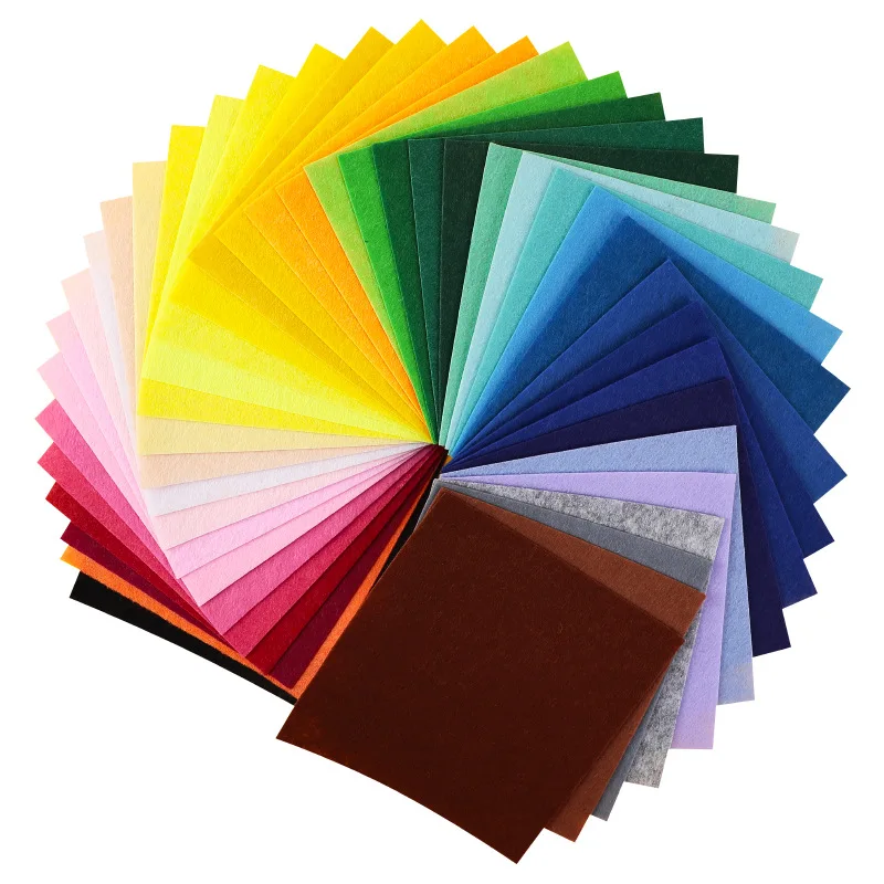 

Colorful Non-woven Fabric Children's Handmade DIY Sticker Felt Cloth Dolls Crafts for Toy Scrapbooking Craft Decoration Gift