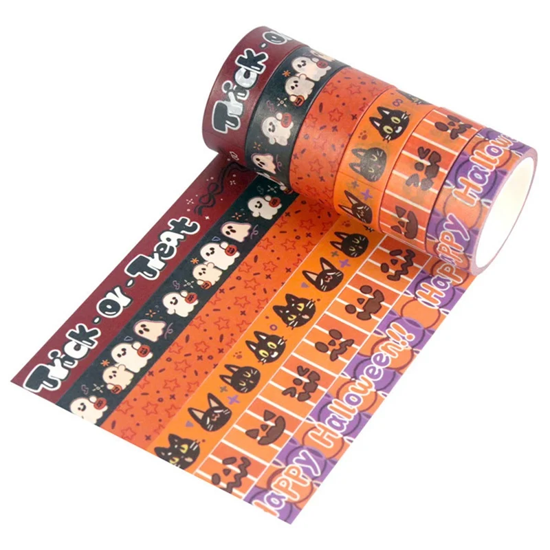 

11rolls/set Halloween Series Washi Tape Gift Set School Masking Tape Stationery Gift Back To School By Kevin&sasa Crafts
