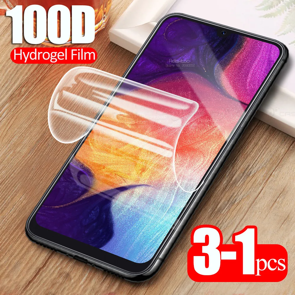 3 шт. 100D Гидрогелевая мягкая защитная пленка для samsung a50 a10 a20 a30 a40 a70 a80 a51 a71 a20s a30s a50s