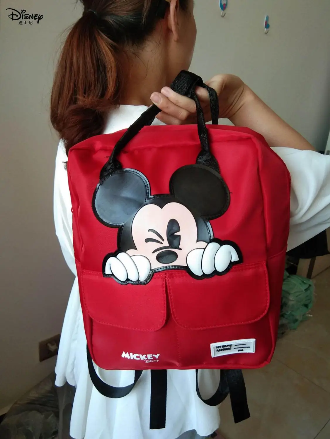 Женский рюкзак Disney Mickey Mouse Большая вместительная сумка на плечо