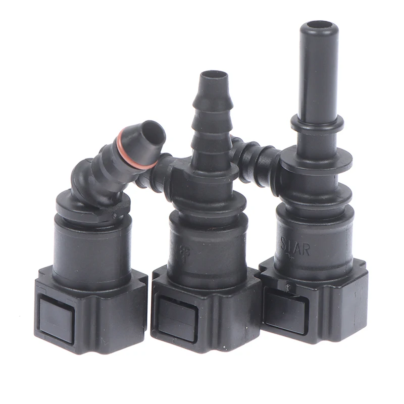 

7.89 ID6 Auto Car Fuel Line Bundy Tee Hose Coupler Nylon Motorcycle Hose Coupler Quick Release Connect Connector Car Accessories