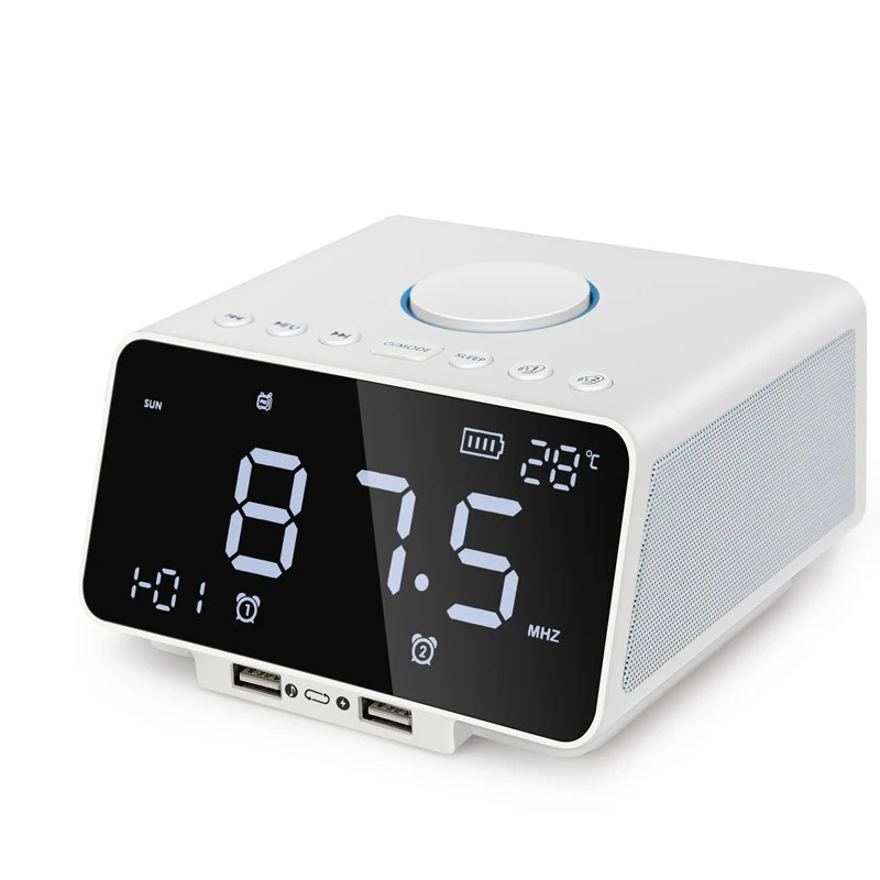 Bluetooth Колонка K9 2019 Многофункциональный Будильник корзина со звуком с радио FM и