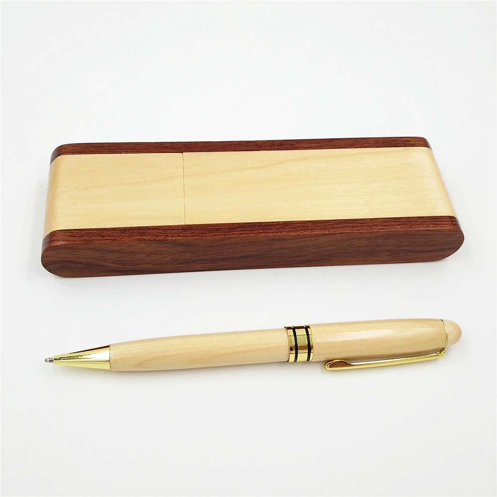 Один комплект из красного дерева и деревянные цифровым пером набор шариковая