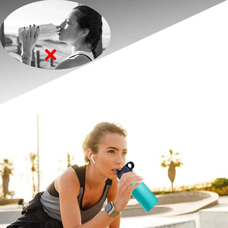 2 Pcs Straw Lid for Hydroflask Wide Mouth Replacement Cap Hydro Flask 12Oz to 64 Oz Most Sports Water Bottles | Спорт и развлечения