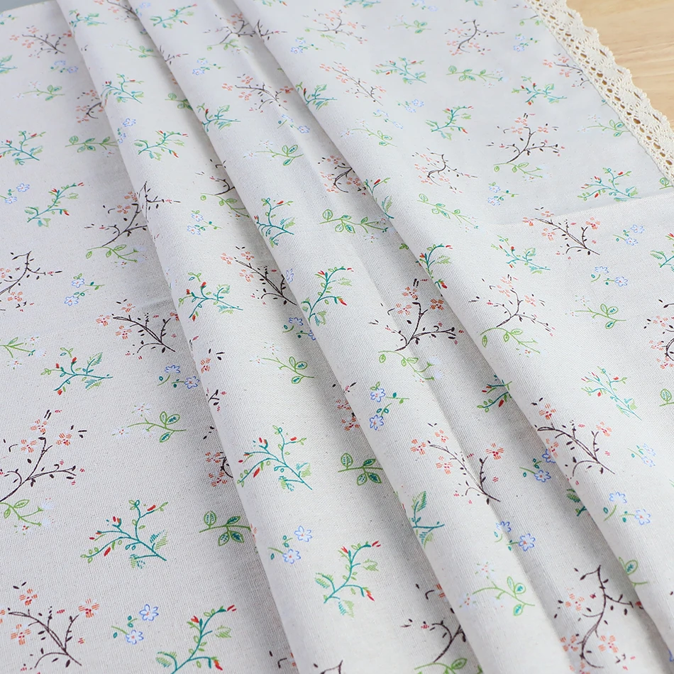 Custom Size Flower Pattern Tablecloth Cotton Linen Blend Rectangular Dining Table Cover Buffet Parties and Camping Decoration | Дом и сад