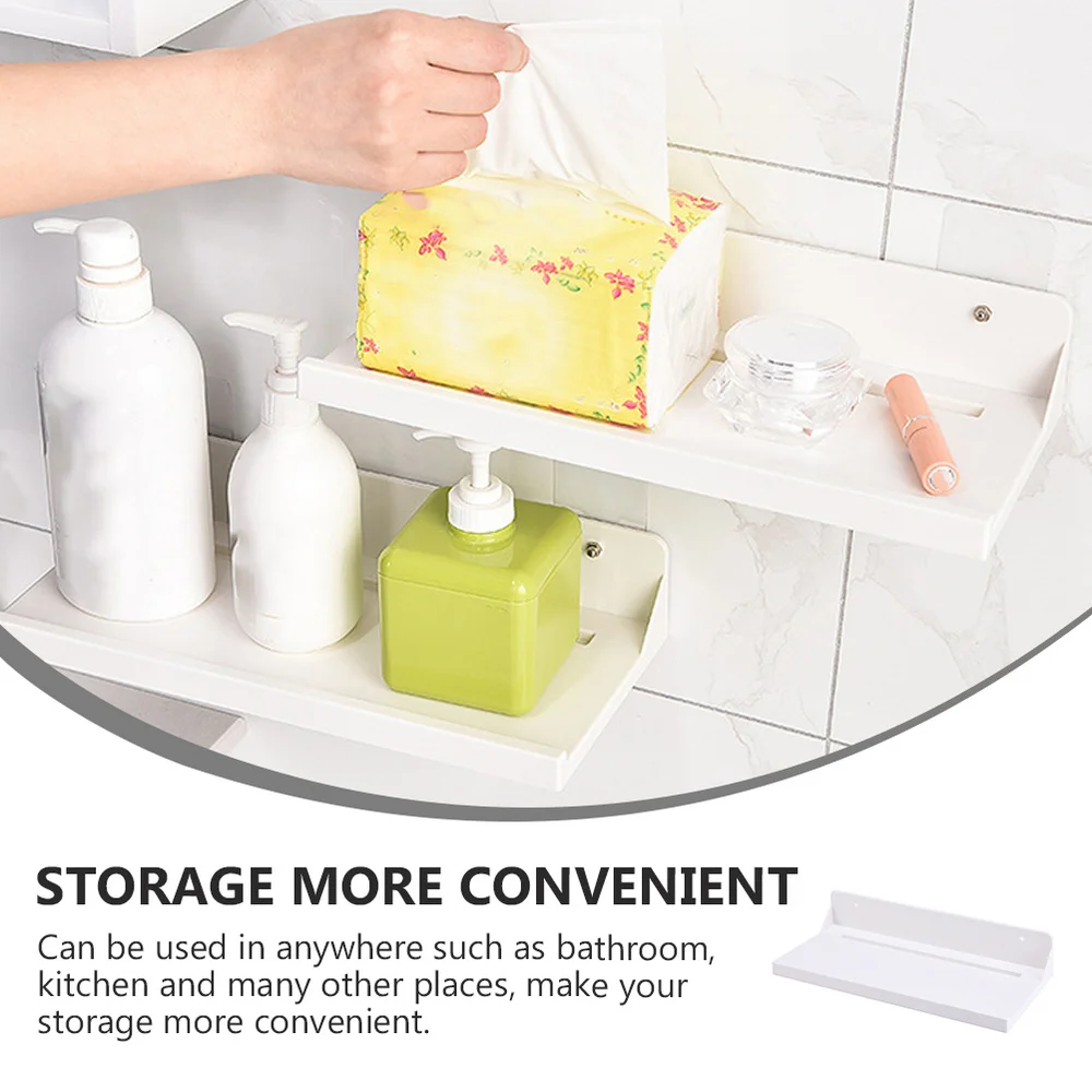 

Wall-mounted Storage Rack Bathroom Storage Shelf Wall Holder Hanging Shelf
