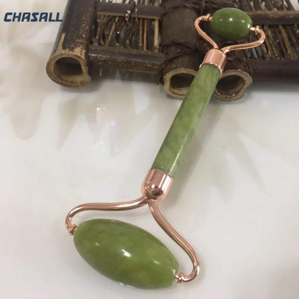 Chasall роллер для массажа лица натуральный природный камень Прямая доставка шеи
