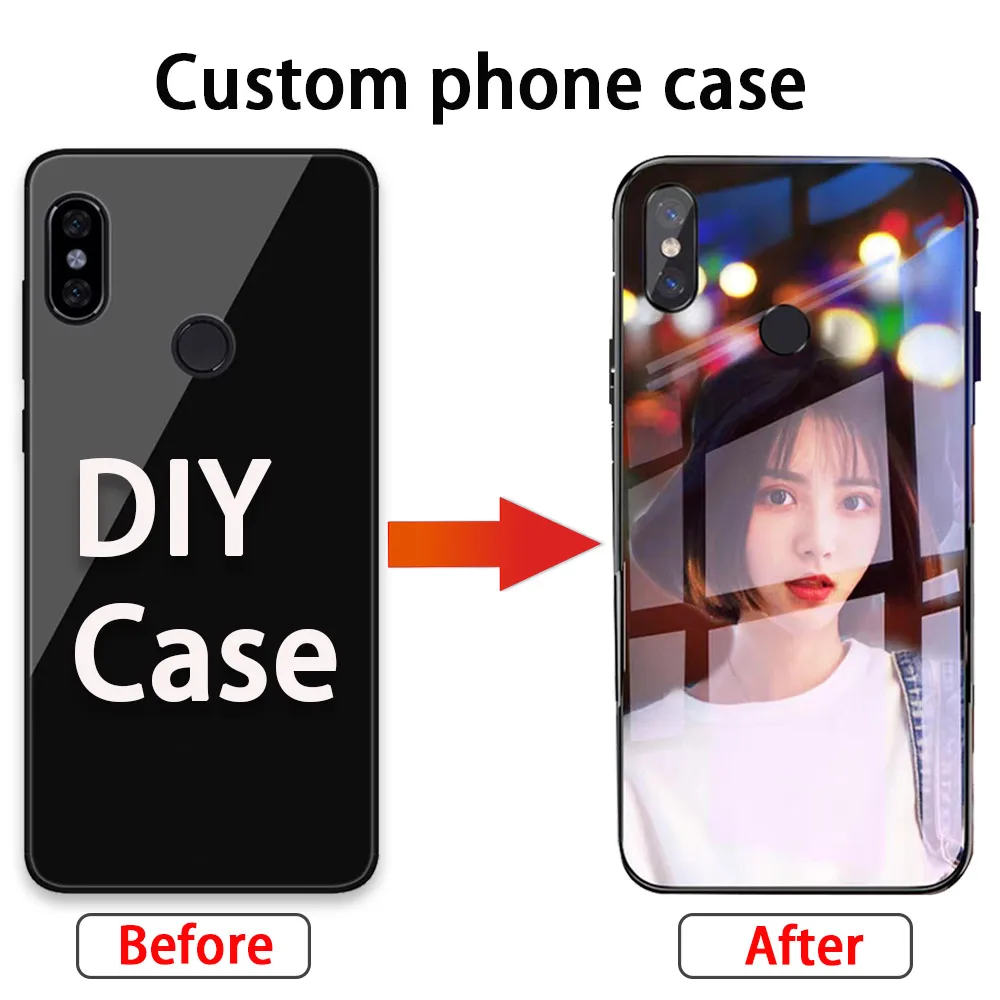 Персональный индивидуальный чехол для телефона XIAOMI 8 9 A3 Чехол DIY стеклянный чехол для Redmi 9T Redmi Note 8 7 6 7A чехол Уникальный индивидуальный дизайн