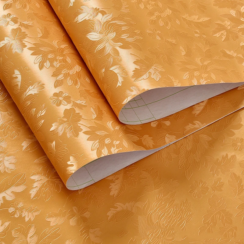 3 м новый золотой пион Дамаск тисненые обои рулон домашний Декор Гостиная спальня