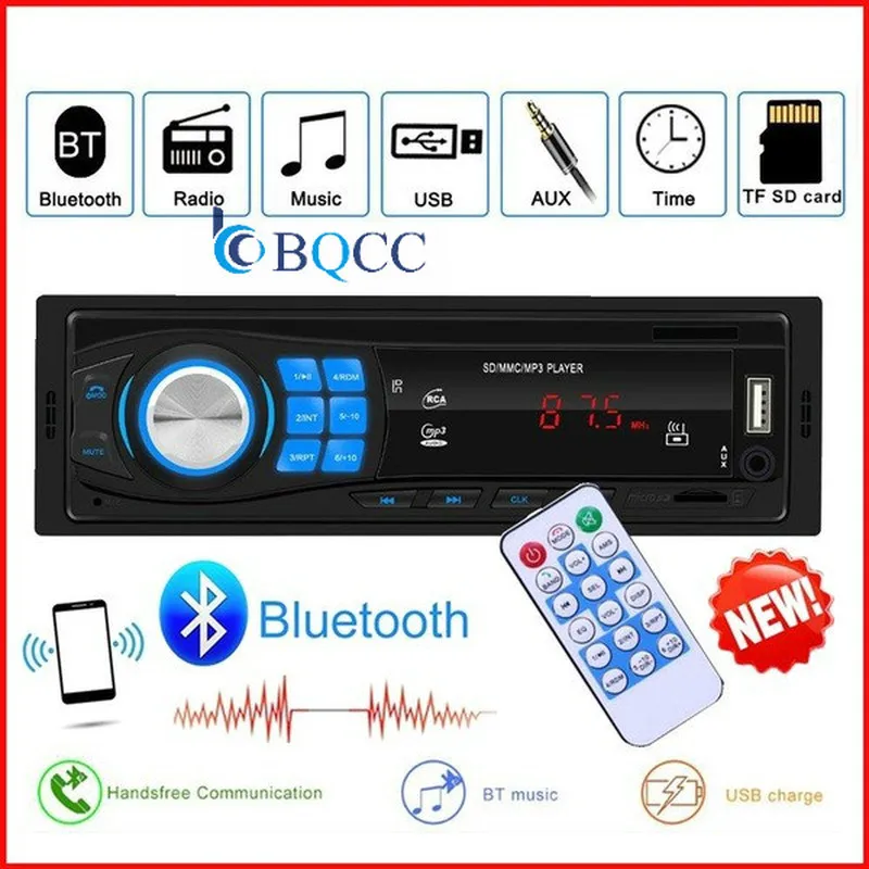 Авторадио 1Din автомобильный стерео плеер Bluetooth SD USB MP3 FM радио приемник аудио