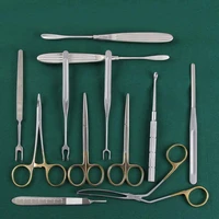 shanghai tiangong rhinoplasty 12 piece set of double ball hook tissue scissors periosteal peeler ptfe placement forceps nose spa