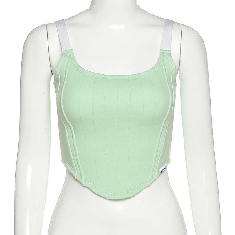 

women's Sexy Tank Tops Double Sling 2020 autumn and winter solid color slim-fit sling cropped vestl Camisole Navel Sling