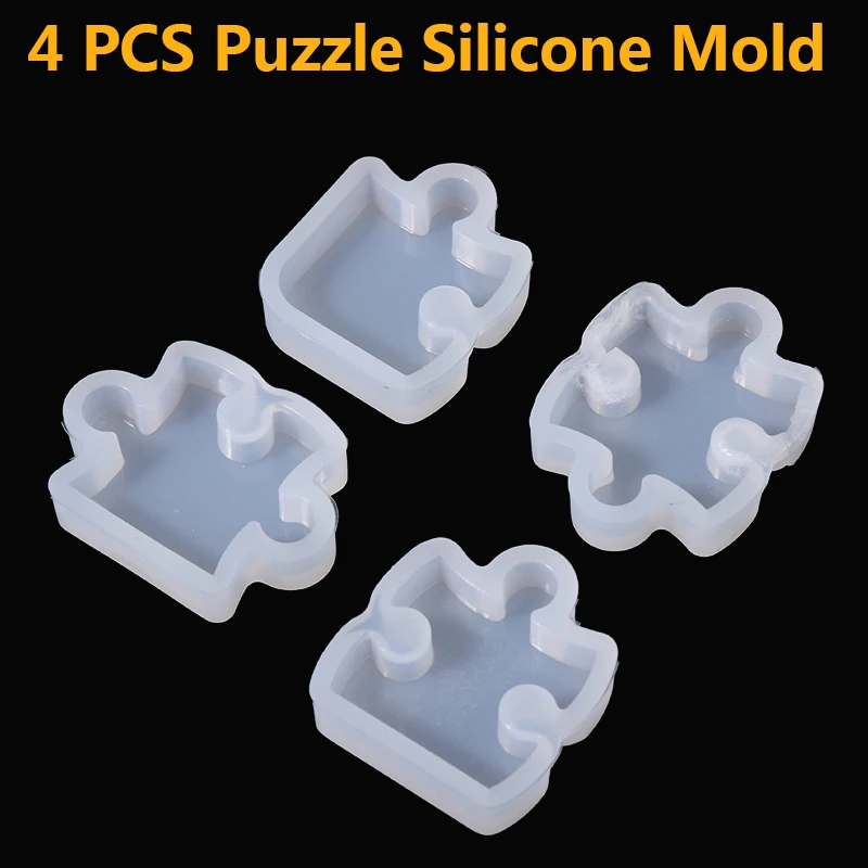 4 шт. Нетоксичная форма-пазл из эпоксидной смолы | Украшения и аксессуары