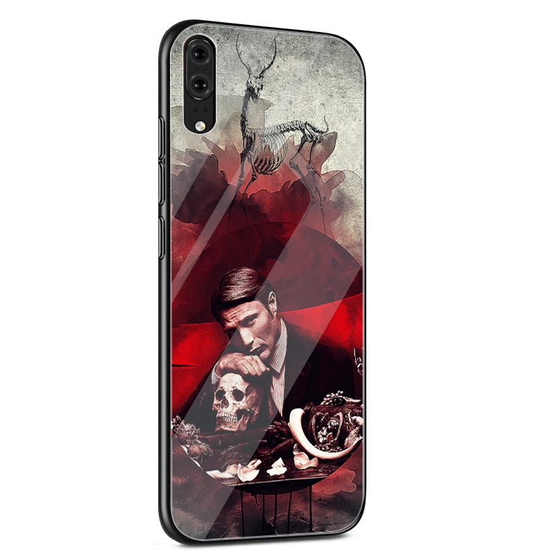 Чехол для телефона Стекло huawei Honor Коврики 20 7A Pro 9 10 P30 P20 P10 Lite рro Y6 Y9 8X чехол Ганнибал