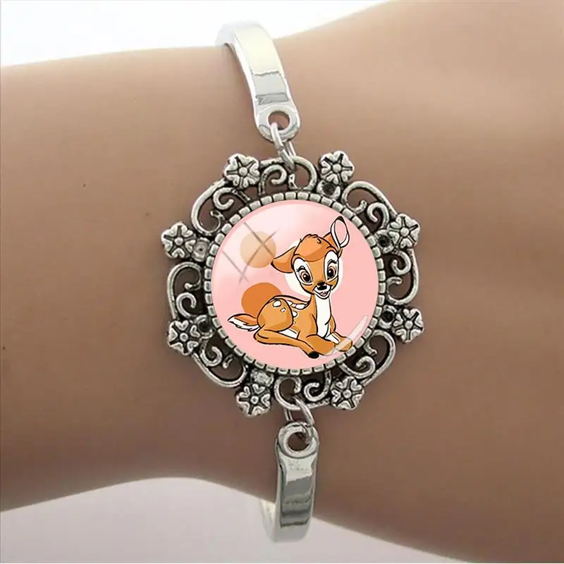 Кружевной браслет с изображением кролика Диснея оленя Бэмби классические