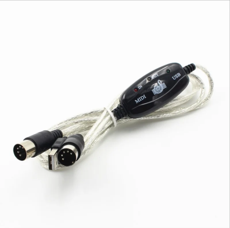 MIDI Interface to USB Cable Converter Connector PC Synthesizer Music Keyboard Instrument Adapter / 100pcs | Спорт и развлечения