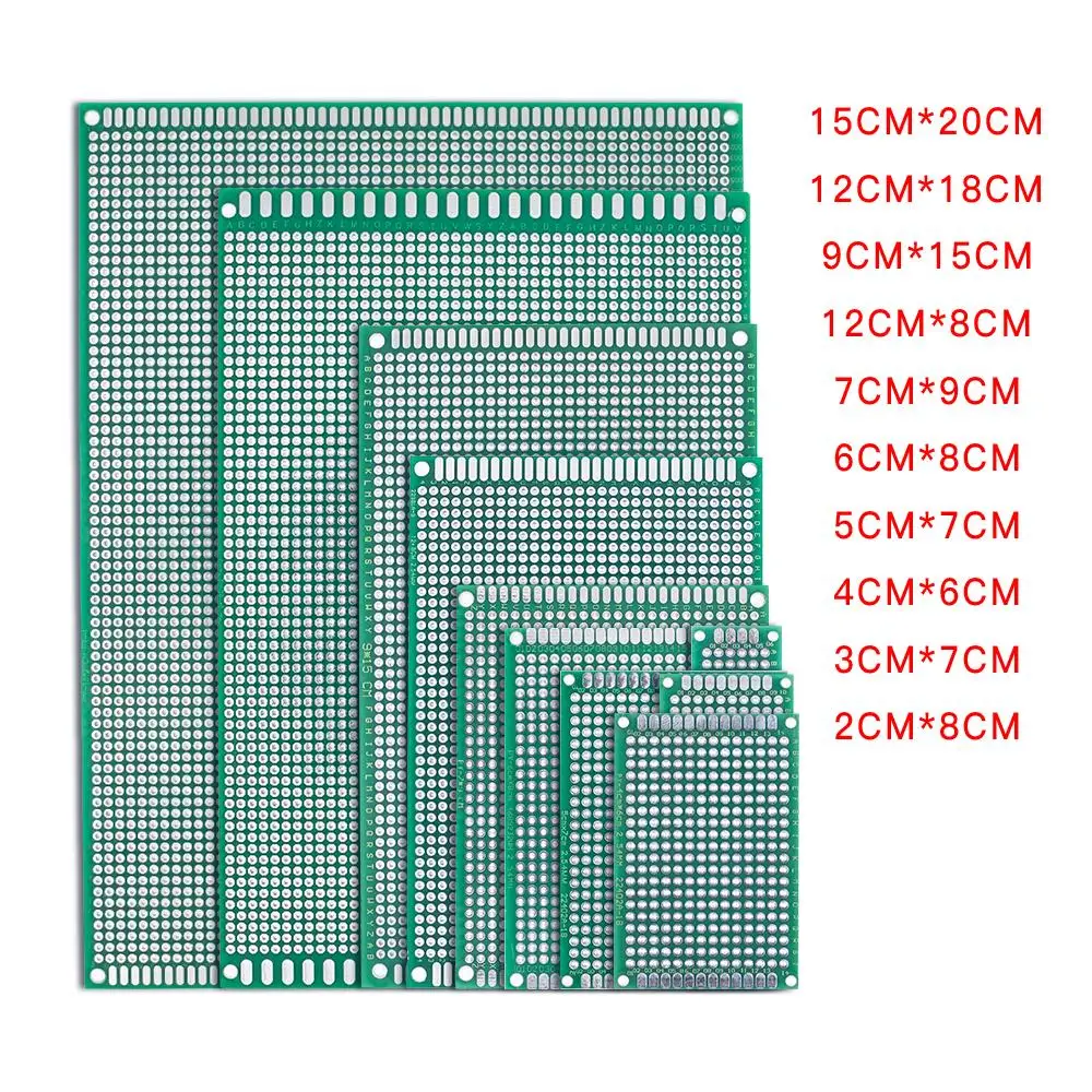 5 шт./лот 5x7 4x6 3x7 2x8 6x8 7x9 двухсторонний медный Прототип PCB универсальная плата
