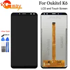 100% Протестировано на ЖК-дисплей и сенсорный экран Oukitel K6 в сборе + Бесплатные инструменты