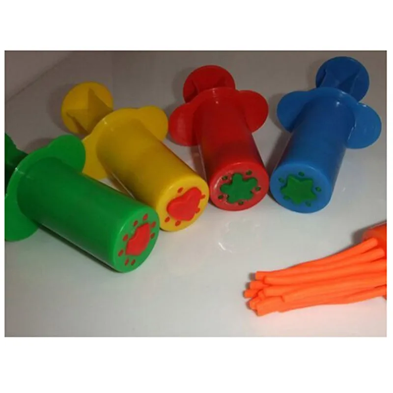 

5Pcs/Pack Plasticine Mold Tools Kit Polymer Clay DIY Love Heart Stars Noodles Plasticine Tools Educational Toy For Kid MU872969