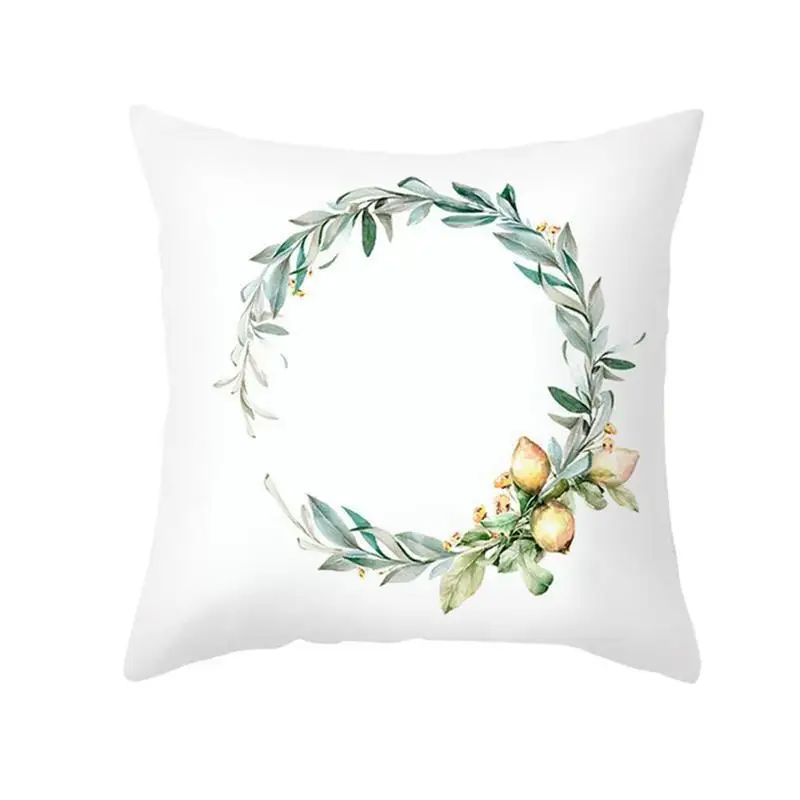 

Simple Nordic Fresh Yellow Lemon Print Throw Home Decorative cover cushion 45x45cm For Sofa Throw Pillowcase Y8P6