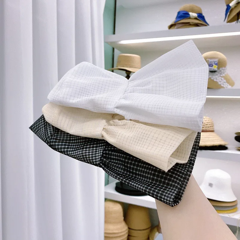 202105-zhonyi new spring summer fold big brim plaid sunshade leisure  lady bucket cap women   fishermen hat