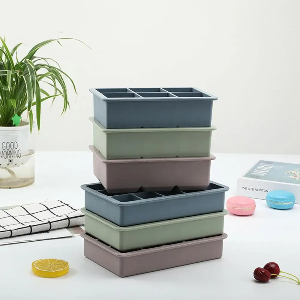 6/15 Сетки Большая решетка силиконовая форма кубика льда машина для изготовления