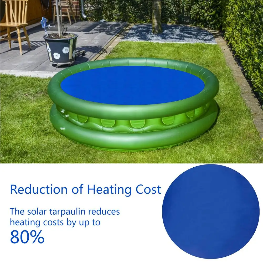 

8TF-244cm Swimming Pool Heat Preservation Cover Round Pool Cover Insulation Film Rainproof Durable Cloth Pool Protection Cover
