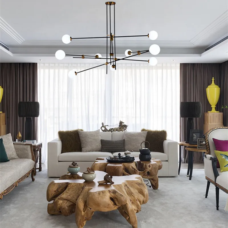 Sputnik люстра из трубок лампа столовая кухня линия освещение подвесной светильник |