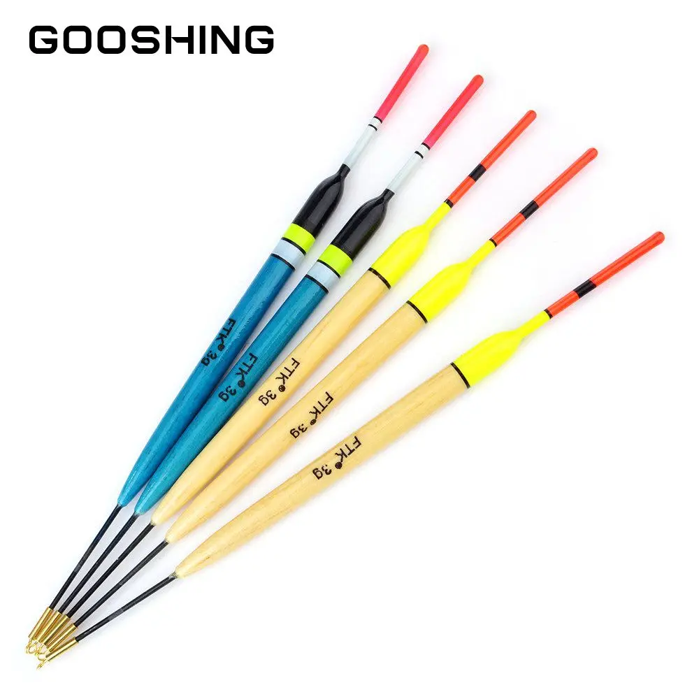 

GOOSHING 5pcs/lot Barguzinsky Fir Float 2g/3g/4g Length 19-23cm Fishing Float Vertical Buoy Float FishingTackle For Carp Fishing