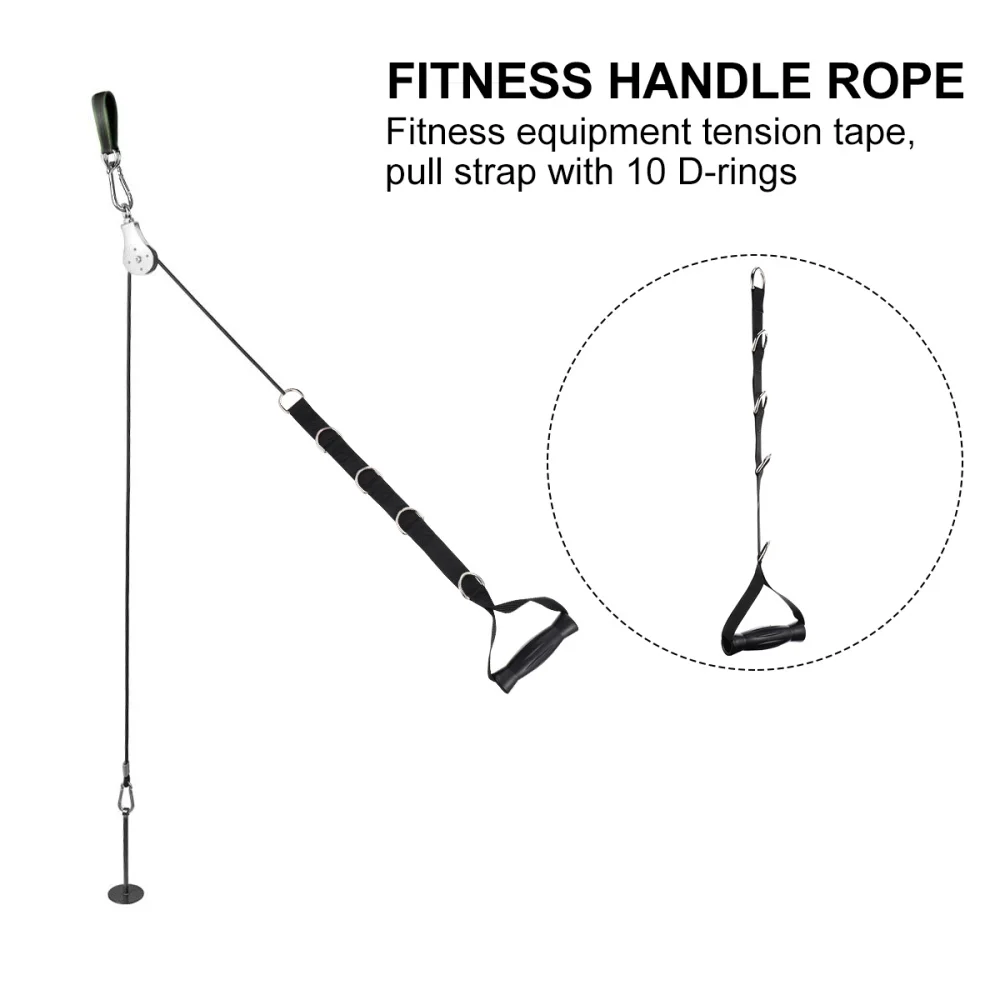 

1 Pair Heavy Duty Exercise Handles Strap For Cable Machines Resistance Band