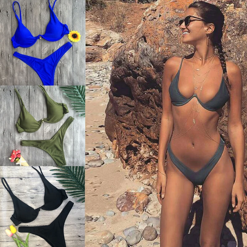 Размера плюс бикини пляжная одежда женская 2021 бразилейро спортивные сексуальный
