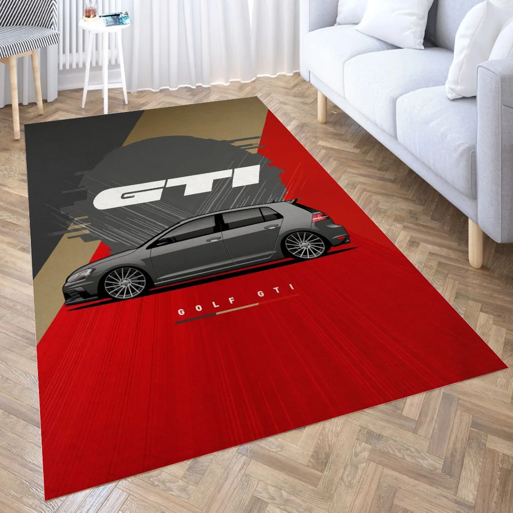 

Golf GTI 3D печать комната спальня противоскользящие плюшевые Коврики для пола дома модный ковер коврики Новинка Прямая поставка