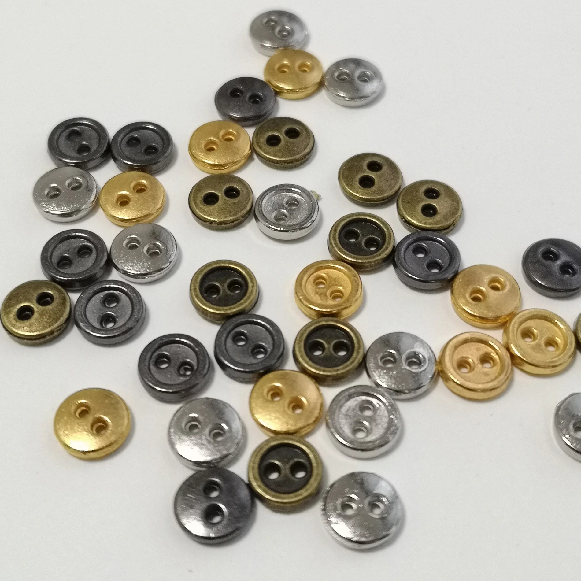 40 шт. круглые металлические пуговицы для шарнирной куклы|Пуговицы| |