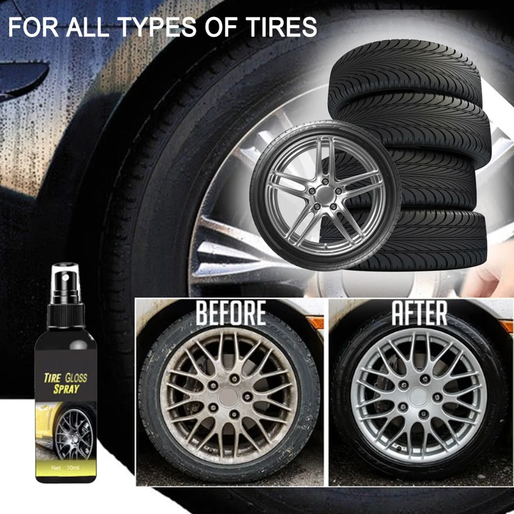 

Spot Car Tire Refurbishing Coating Spray Mutlipurpose Restore Tire Plastic Shine Automative Wheel Cleaner Car Styling