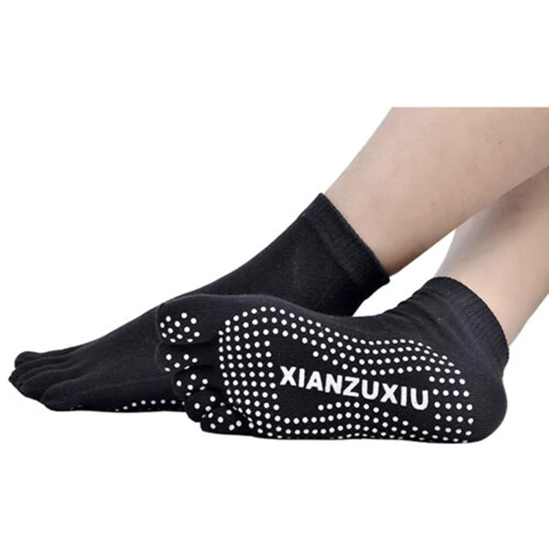 

Новинка унисекс дышащие хлопковые носки для йоги нескользящие спортивные хлопковые носки для спортзала DO99