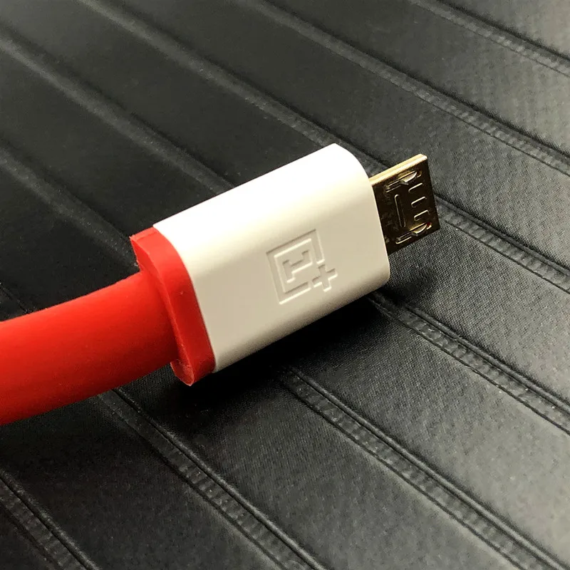 Оригинальный OnePlus 1 Зарядное устройство кабель 100 красный лапша 2A зарядки micro usb