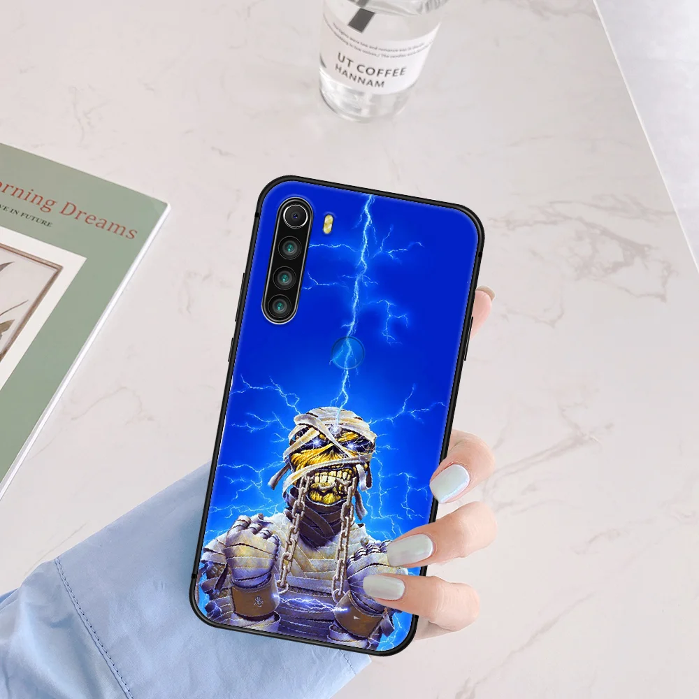 

Iron Maide Phone Case Cover Hull For XIAOMI Redmi 7 7A 8 8A 9 9C Note 6 7 8 9 9S K20 Pro K30 black Funda Painting Shell Fashion