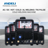 andeli tig 250pl ac dc smart pulse cold welding machine tig aluminum with aluminum alloy tig welding machine