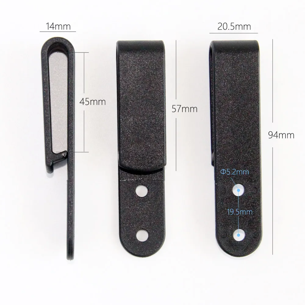 10 шт./лот тактический черный Жесткий Зажим для ремня Универсальный футляр/кобура