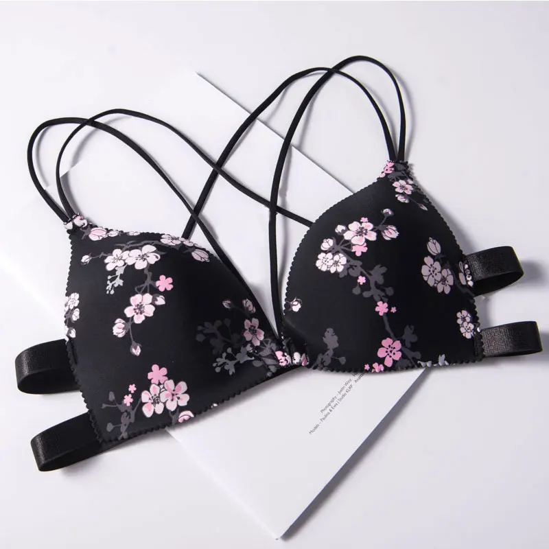 Пикантные Цветочный принт Бюстгальтер для кормления с пряжкой спереди нижним