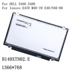 B140XTN02.E LTN140AT31 LP140WHU TPA1 M140NWRF для lenovo E470 M40-70 E40N40-80 DELL 5480 5488 EDP 30pin тонкий ЖК-экран для ноутбука