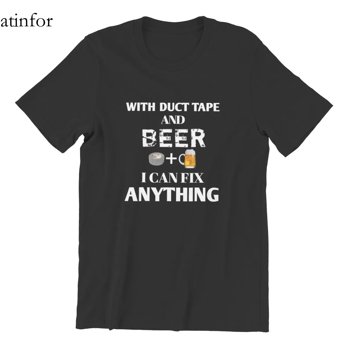 С клейкой лентой и пивом я могу починить что угодно поилка футболка панк