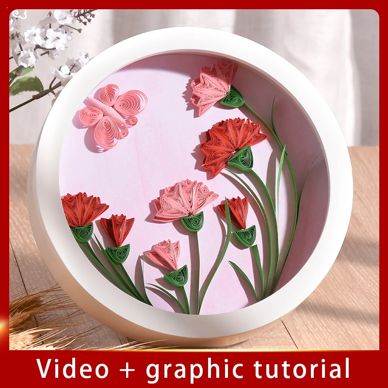 

DIY Japanese Origami Art festival Gift Supplies Tool Craft paper Home decoration thick Quilling roll paper Painting Material Set