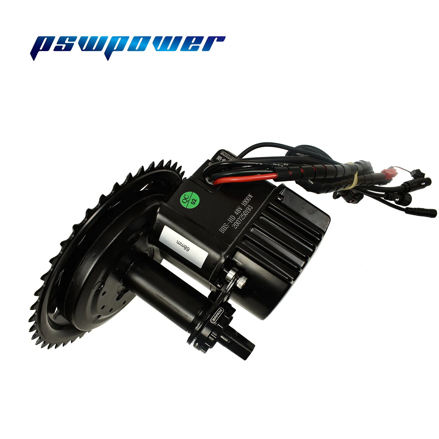 EU stock Bafang 48V или 52V 1000W BBS03 BBSHD Средний приводной двигатель DIY E Bike 8fun 120 мм/100 мм/68