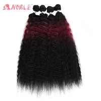 noble star loose wave hair extensions %d0%b0%d1%84%d1%80%d0%be %d0%ba%d1%83%d0%b4%d1%80%d0%b8 synthetic bundles 26 inches soft blond red ombre 1b shade brown hair for women