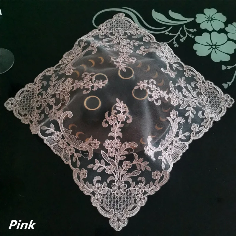 Прозрачная сетчатая вышивка в Европейском стиле Квадратный Настольный коврик